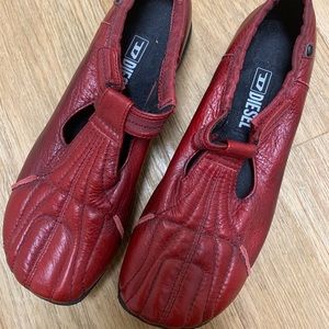Red Diesel Leather Shoes